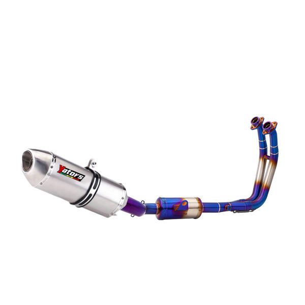 Slip-On For GSX8S GSX-8R 2024 Full Exhaust System Header Mid Link Pipe Muffler