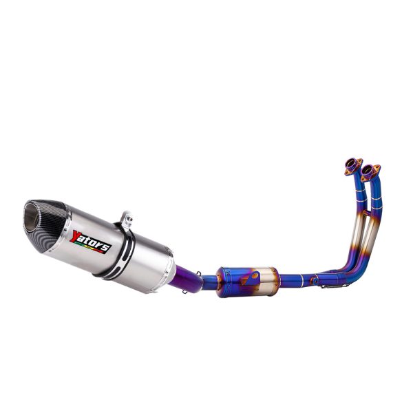 Slip-On For GSX8S GSX-8R 2024 Full Exhaust System Header Mid Link Pipe Muffler