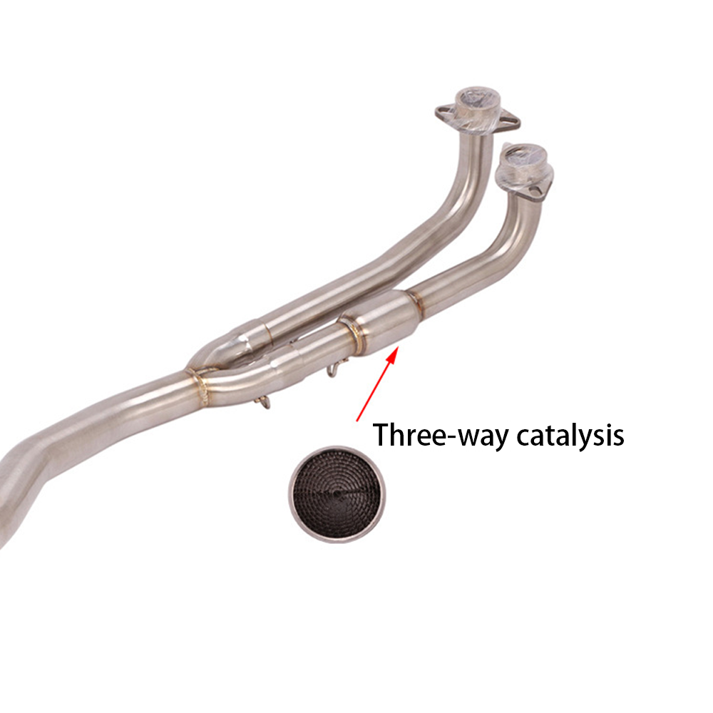 For Kymco AK550 Exhaust System Header Front Link Pipe Escape Modified Connect - Image 6