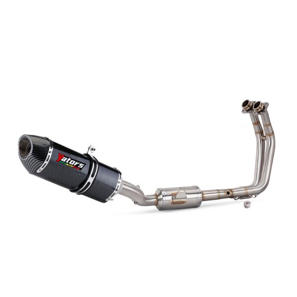Motorcycle Slip-On Exhaust Pipe With Mid Link Pipe For Suzuki GSX-8S GSX8R 2024