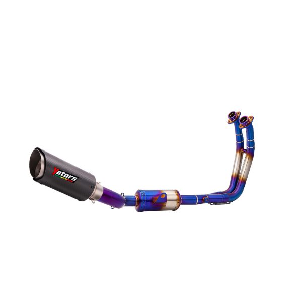 For Suzuki GSX8 GSX-8 S/R 2023-24 Whole System Blue Muffler Exhaust Header Pipe