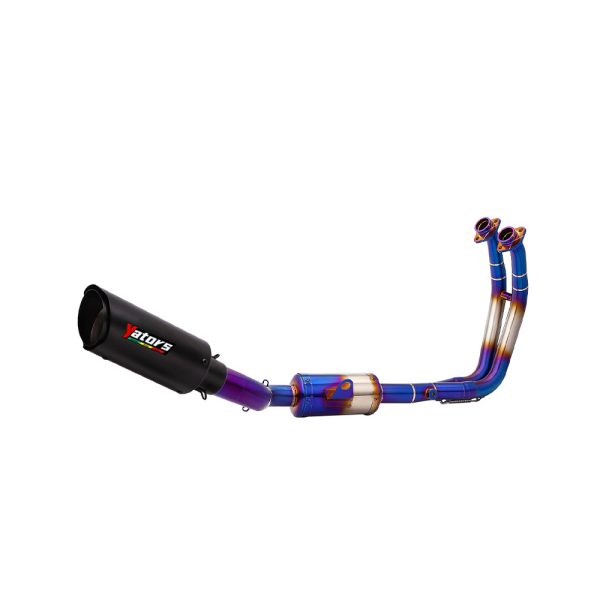 For Suzuki GSX8S GSX8R 23-24 Exhaust Blue Header Pipe Slip On Black Muffler Pipe