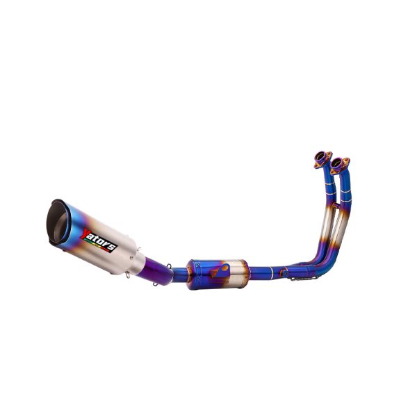 Whole System Blue Muffler Exhaust Header Pipe For Suzuki GSX8 GSX-8 S/R 2023-24