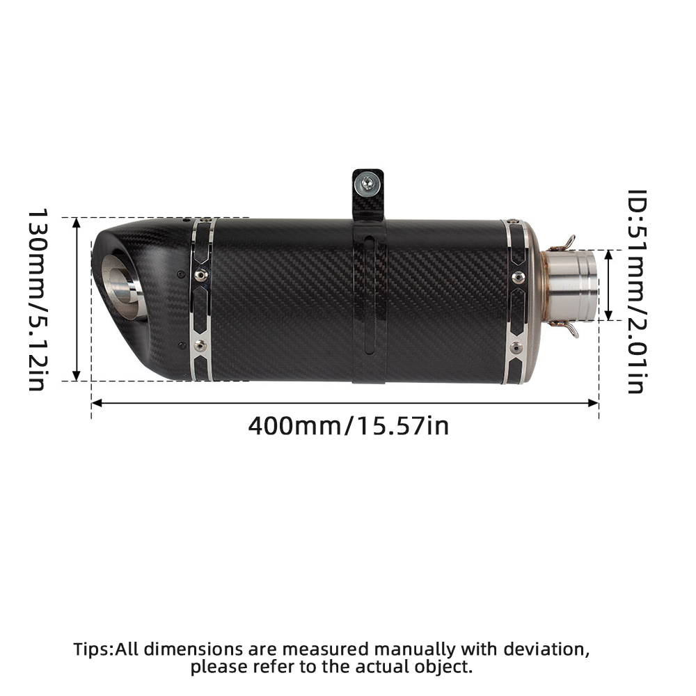 Exhaust System Mid Pipe Slip-On Muffler Tips For Honda CBR250RR CBR250 RR - Image 2