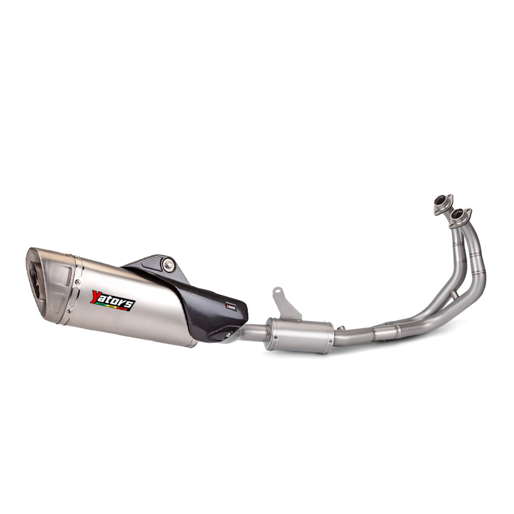 For Yamaha YZF R7 MT-07 2021-2023 BLUE Full System Exhaust Front Pipe Mufflers