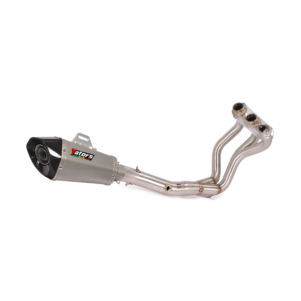 Full Exhaust System Header Link Pipe Muffler For Yamaha MT-09 FZ09 XSR900 14-20