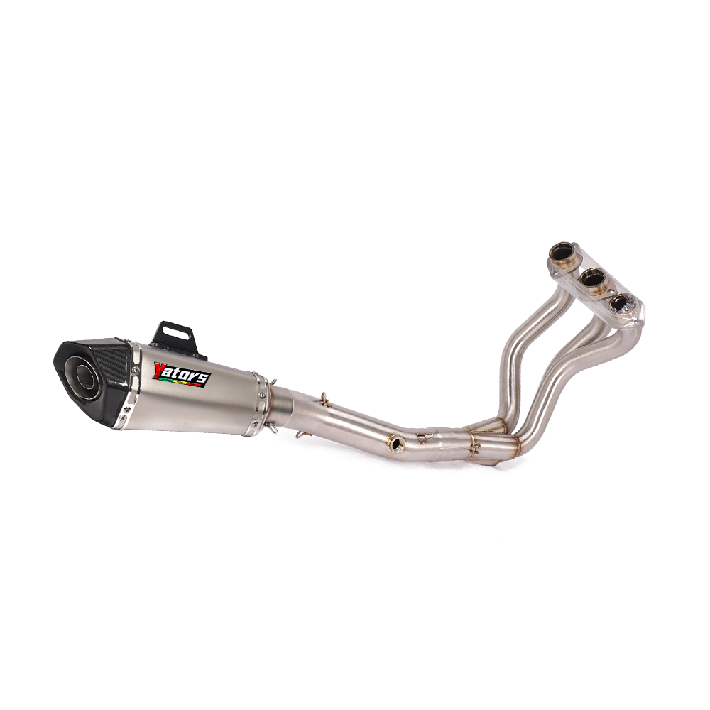 Full Exhaust System Header Link Pipe Muffler For Yamaha MT-09 FZ09 XSR900 14-20