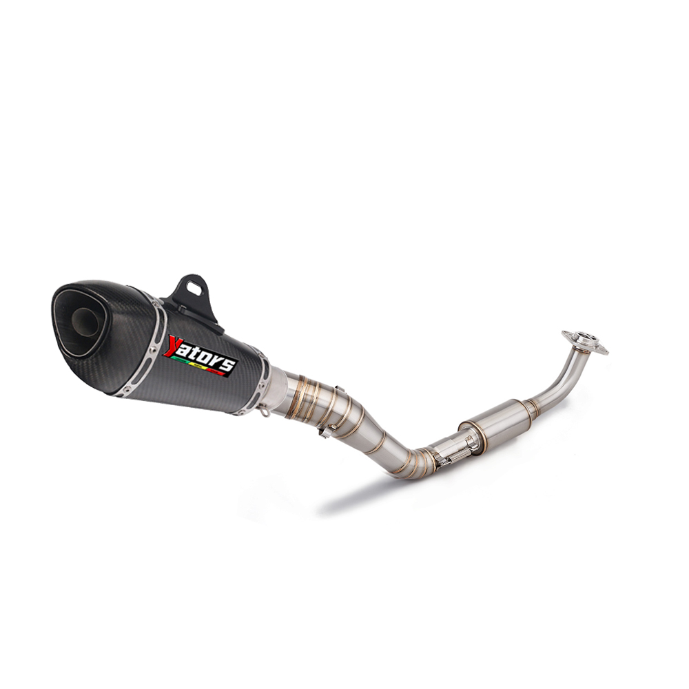For Yamaha NMAX155 15-19 NMAX125 Motorcycle Slip On Exhaust Muffler Front Pipe