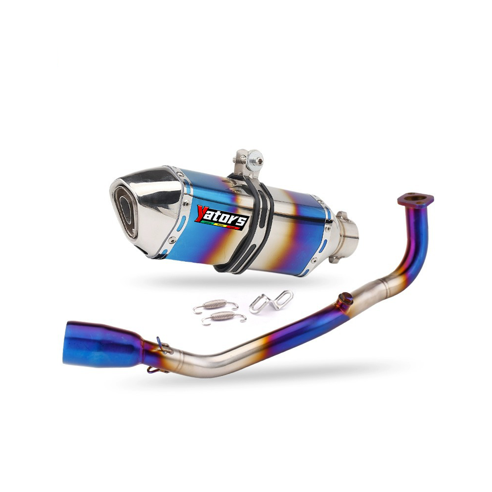 For Yamaha NMAX 155 2020-2021 NMAX 125 Blue Front Header Exhaust Link Pipe - Image 2