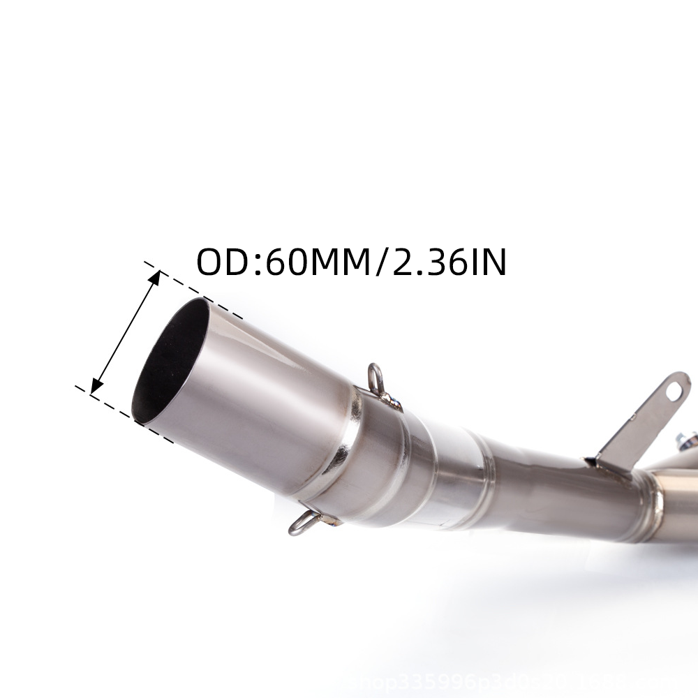 Full System Exhaust Tips Front Link Pipe For Yamaha MT-10 FZ10 2015-2021 - Image 2