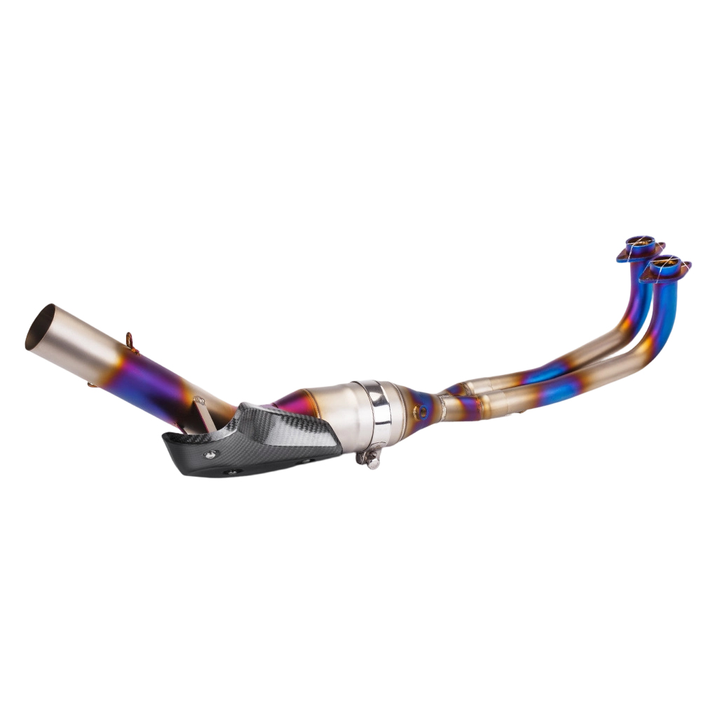 FOR YAMAHA TMAX 560 2015-23 Whole System Muffler Tips Exhaust Header Pipe Blue - Image 2