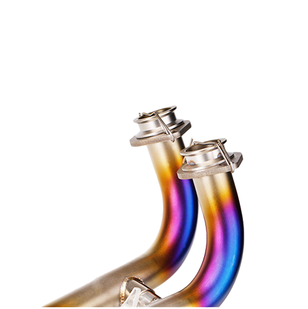 FOR YAMAHA TMAX 560 2015-23 Whole System Muffler Tips Exhaust Header Pipe Blue - Image 4