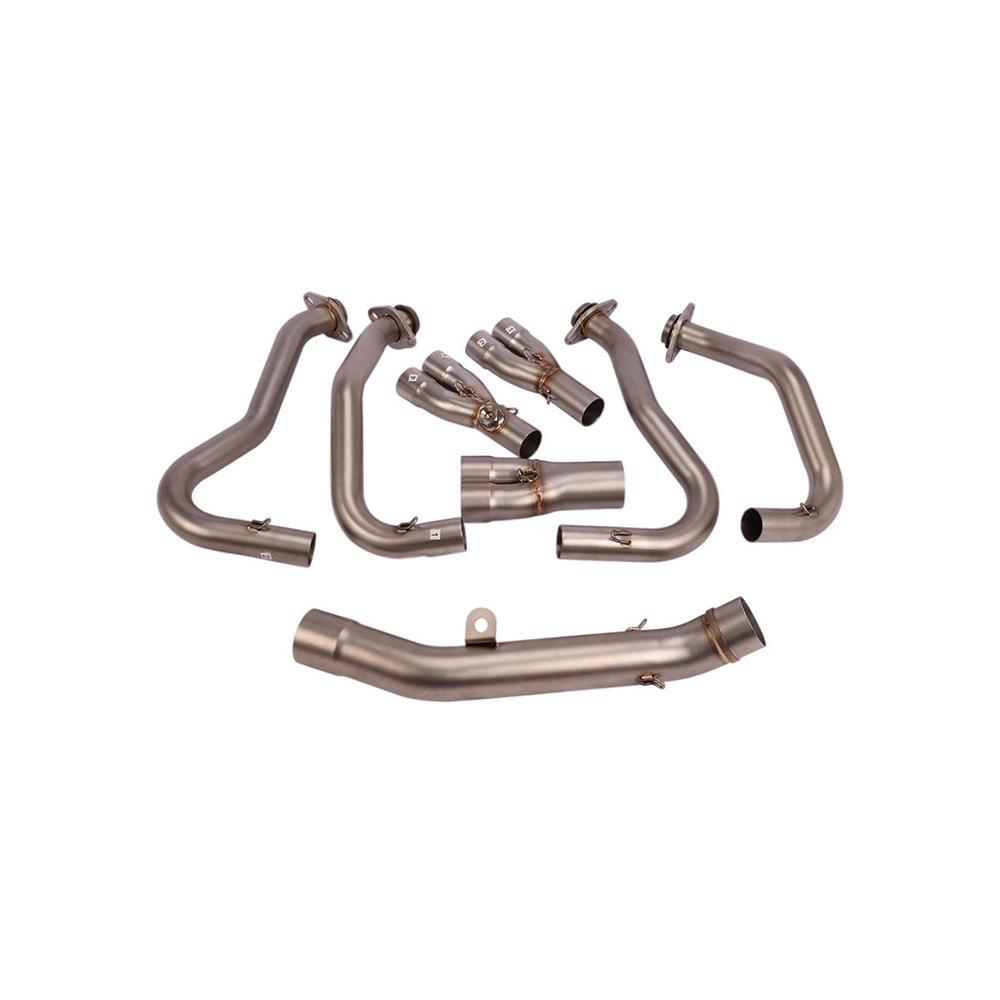 Motorcycle Exhaust Front Headers Connected Pipe For Kawasaki Z800 13-16 Slip On - Image 3