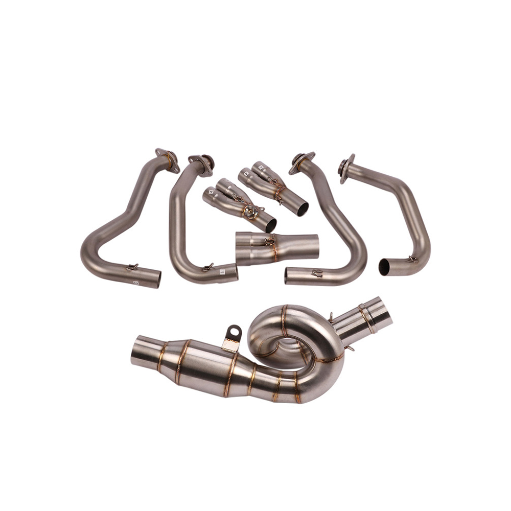 Motorcycle Exhaust Front Headers Loop Connected Pipe For Kawasaki Z800 2013-2016 - Image 2