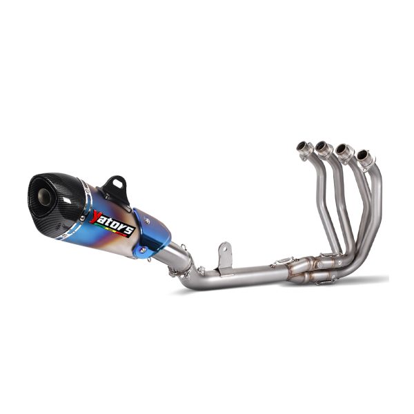 For Kawasaki Ninja ZX4R ZX4RR 2023-2024 Carbon Fiber Muffler Full Exhaust System