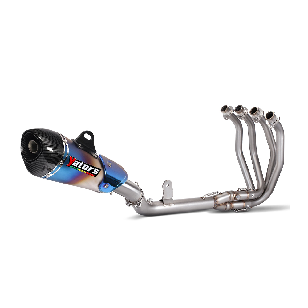 For Kawasaki Ninja ZX4R ZX4RR 2023-2024 Carbon Fiber Muffler Full Exhaust System