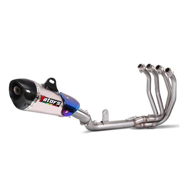 For Kawasaki Ninja ZX4R ZX4RR 2023-2024 Carbon Fiber Muffler Full Exhaust System