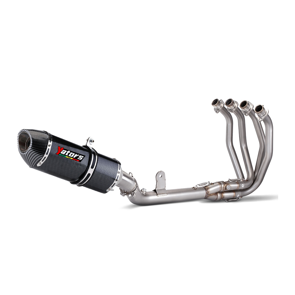 For Kawasaki Ninja ZX4R ZX4RR 2023-2024 Carbon Fiber Muffler Full Exhaust System