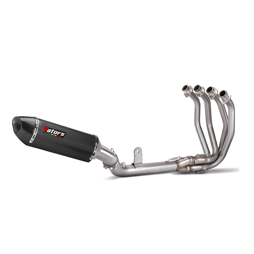 For Kawasaki Ninja ZX4R ZX4RR 2023-2024 Carbon Fiber Muffler Full Exhaust System