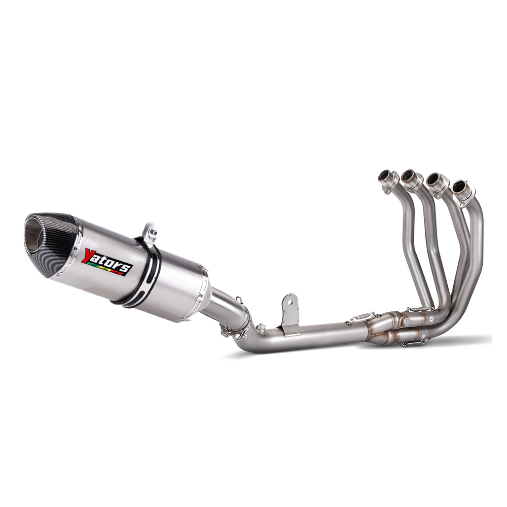 For Kawasaki Ninja ZX4R ZX4RR 2023-2024 Carbon Fiber Muffler Full Exhaust System