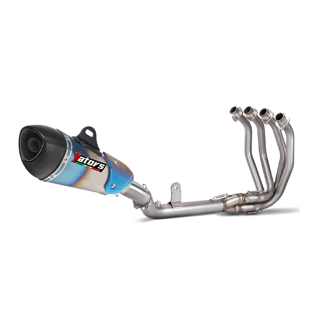 For Kawasaki Ninja ZX4R ZX4RR 2023-2024 Carbon Fiber Muffler Full Exhaust System