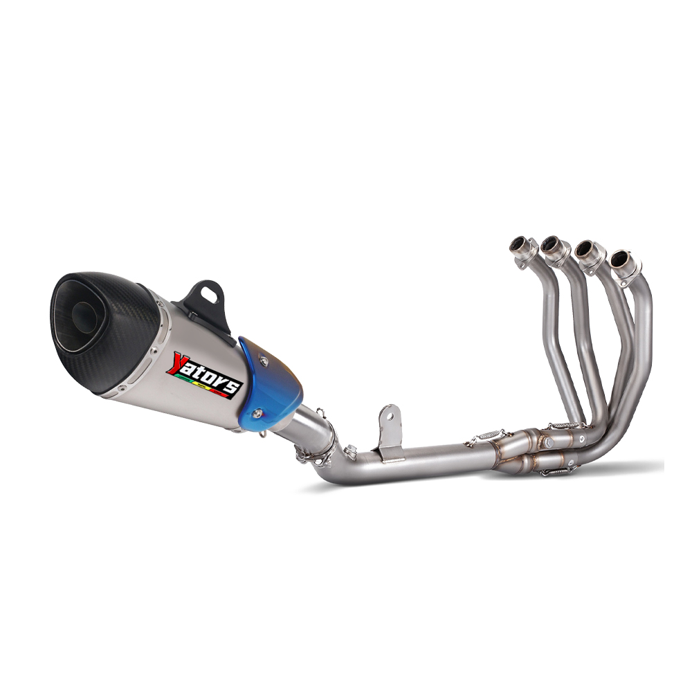 For Kawasaki Ninja ZX4R ZX4RR 2023-2024 Carbon Fiber Muffler Full Exhaust System