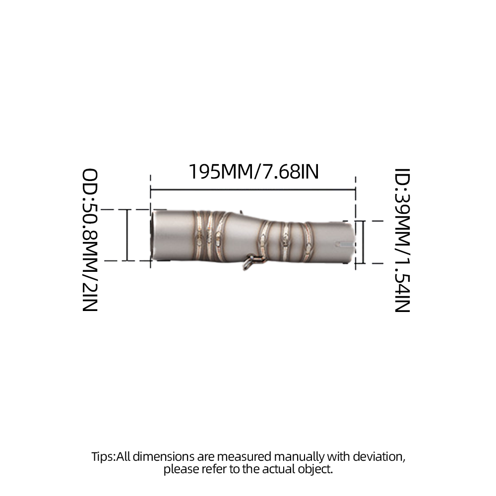 Slip for KYMCO AK550 51mm Muffler Tail Pipe Mid Link Pipe Modified Exhaust Tips - Image 6