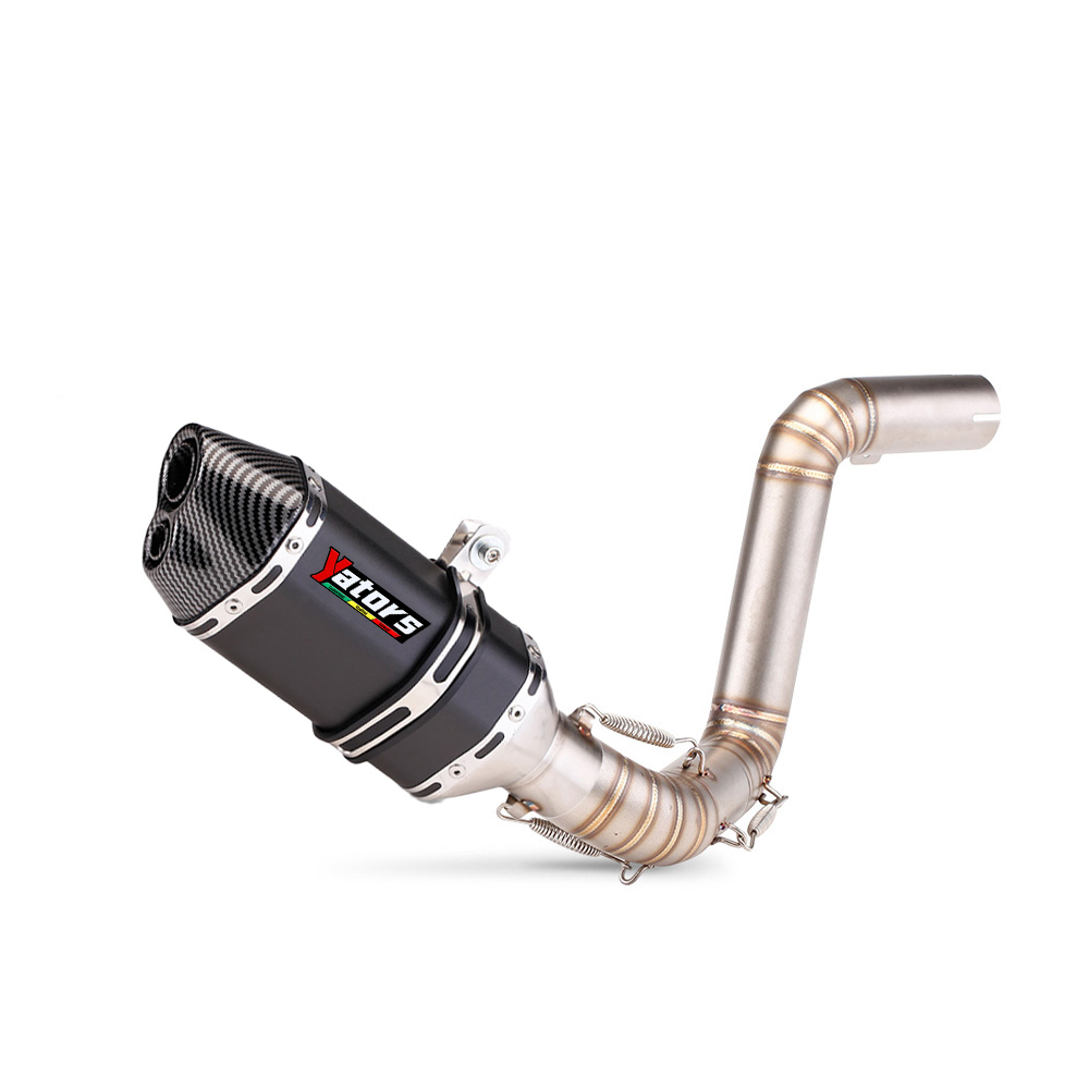 For DUKE 390 200 2012-2017 Modified Exhaust Tips Escape Mid Link Pipe System