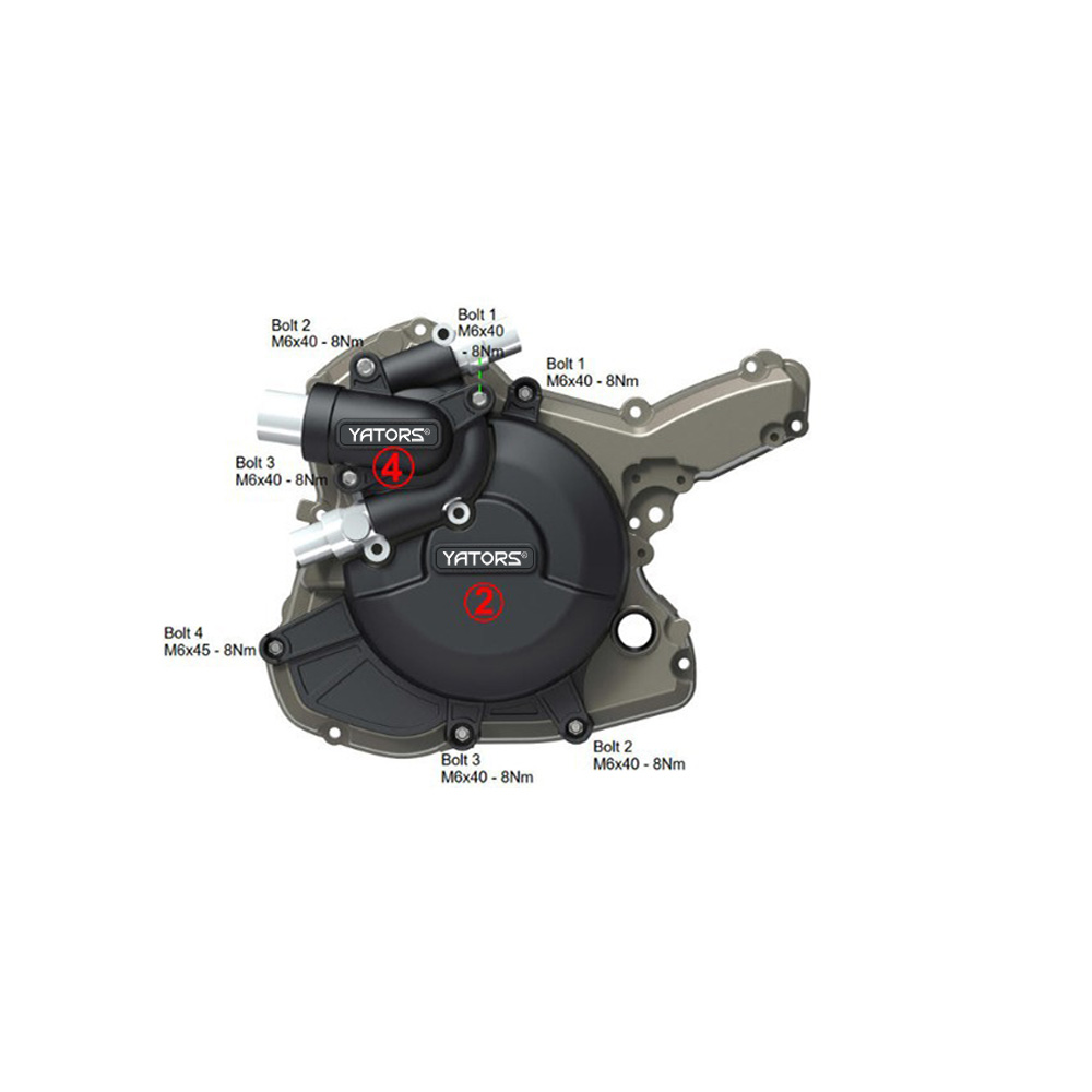 For Ducati Monster 1200 2014-2016 Motorcycle Engine Cover Protector Engine Guard - Image 2