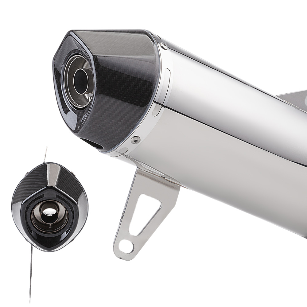 Full Exhaust Muffler Tips Connect Front Pipe Slip For Yamaha XMAX 300 2017-2023 - Image 3