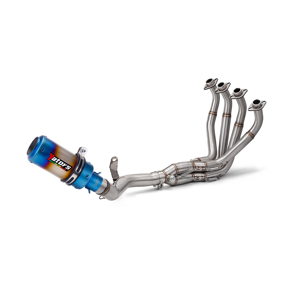 Fit Kawasaki Z900 2017-2024 Exhaust System 51mm Header Full Link Pipe Steel Tips