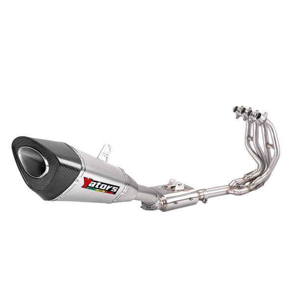 Full Exhaust Tips Motorcycle Muffler Slip-on For Kawasaki Ninja ZX4R ZX4RR