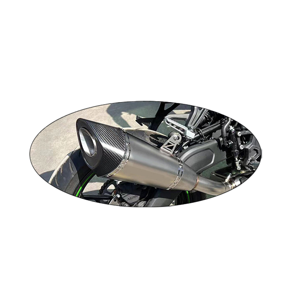 Full Exhaust Tips Motorcycle Muffler Slip-on For Kawasaki Ninja ZX4R ZX4RR - Image 3