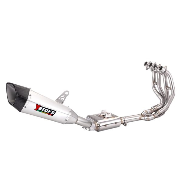 For Kawasaki Ninja ZX4R ZX4RR Full Exhaust Tips Motorcycle Muffler Slip-on