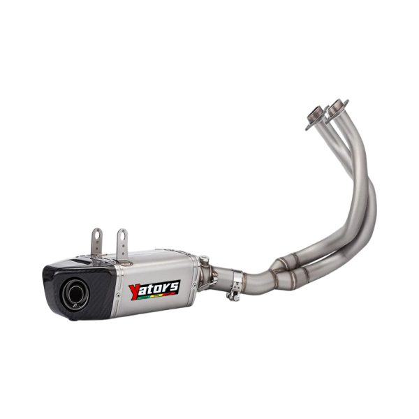 For Kawasaki Z650 2017-2023 Full System Exhaust Tips Muffler Front Link Pipe