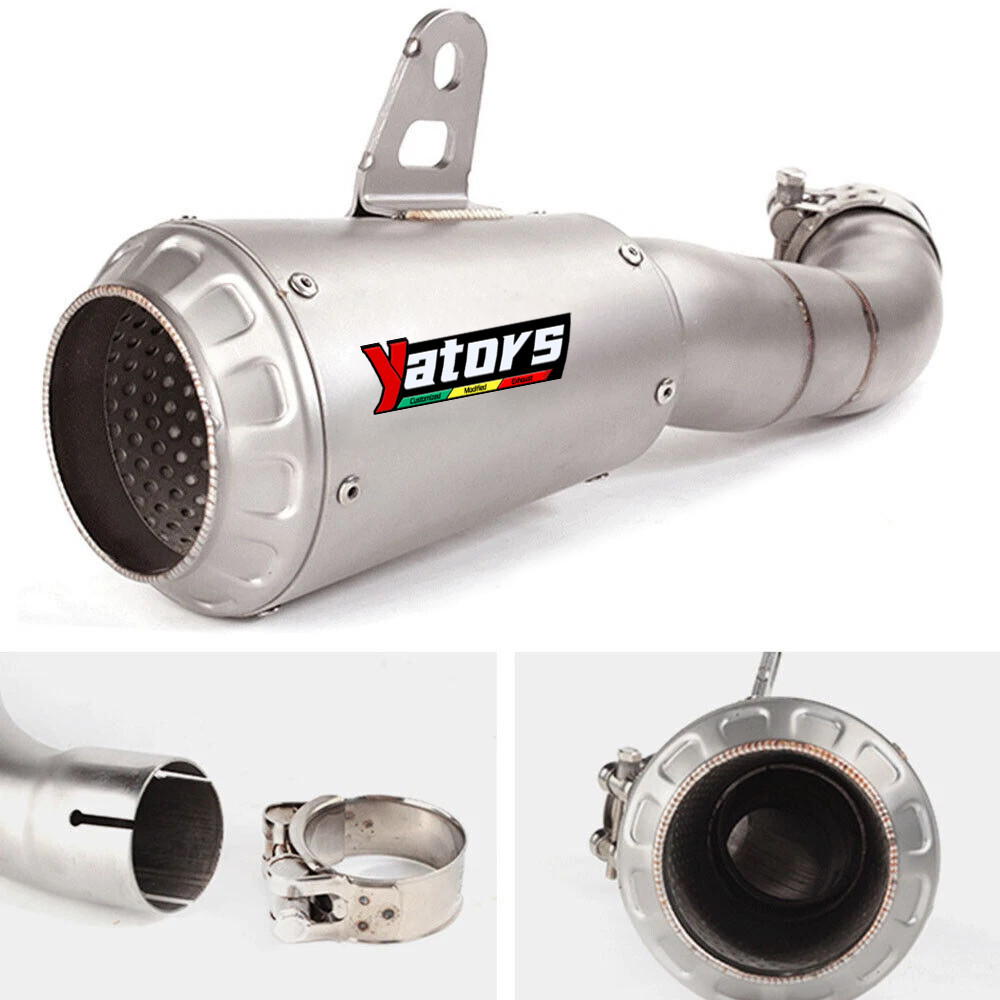 Exhaust Muffler Mid Link Pipe System Motorcycle For YAMAHA YZF R3 2013-2020 - Image 2