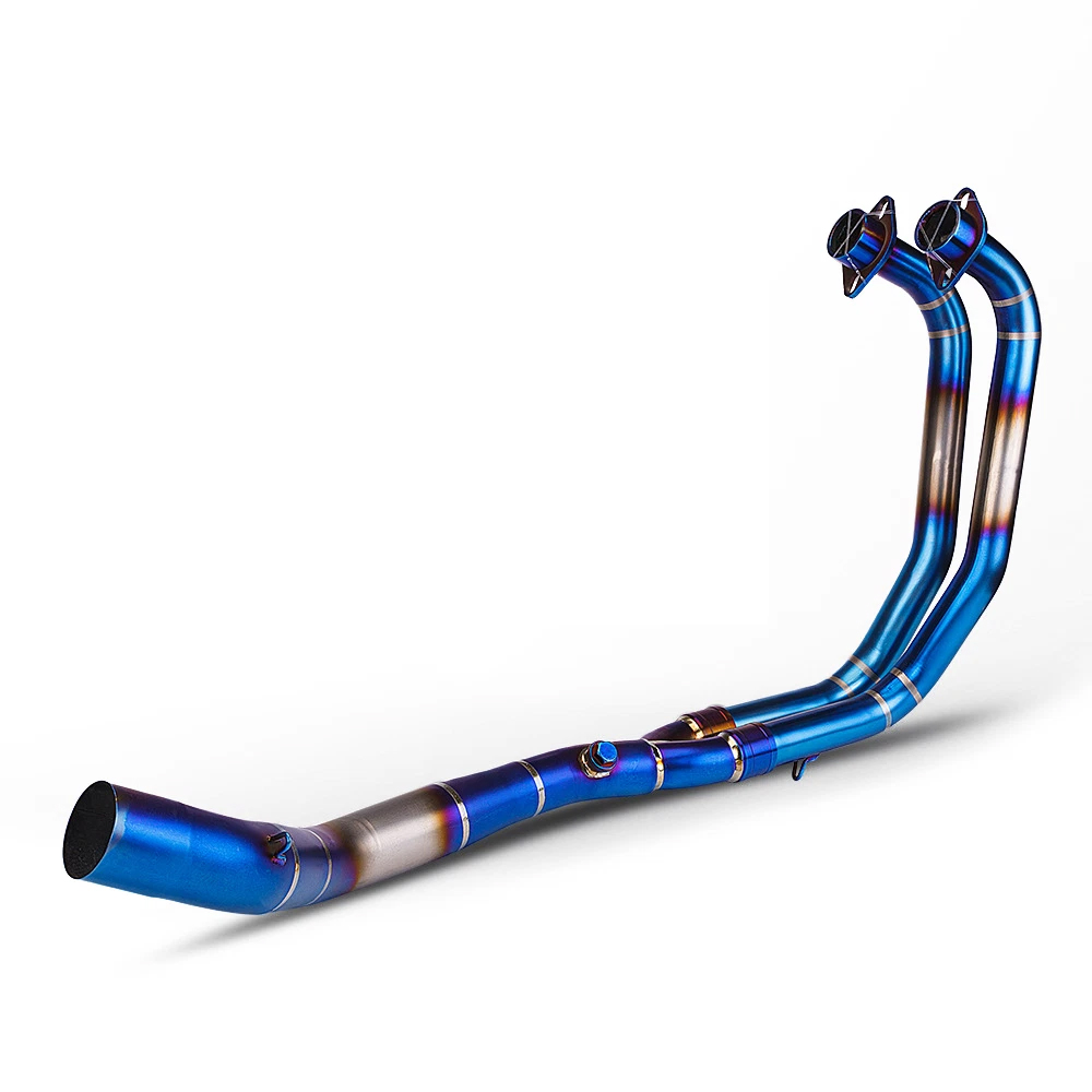 Whole System Muffler Exhaust Header Pipe blue For Yamaha YZF R3 2021-2024 MT-03 - Image 7