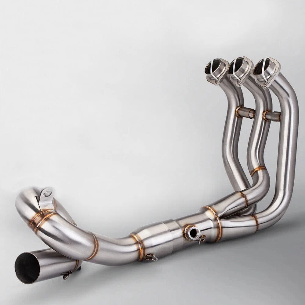 For Yamaha MT09 FZ09 2014-2020 Modified System Exhaust Pipe Front Link Pipe 51mm