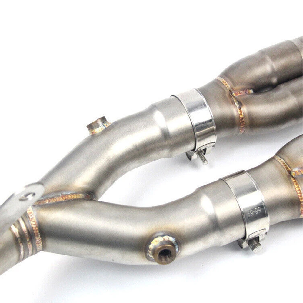 Full System for Yamaha YZF R1 2015-2023 MT-10 Exhaust Header Pipe Black Muffler - Image 3