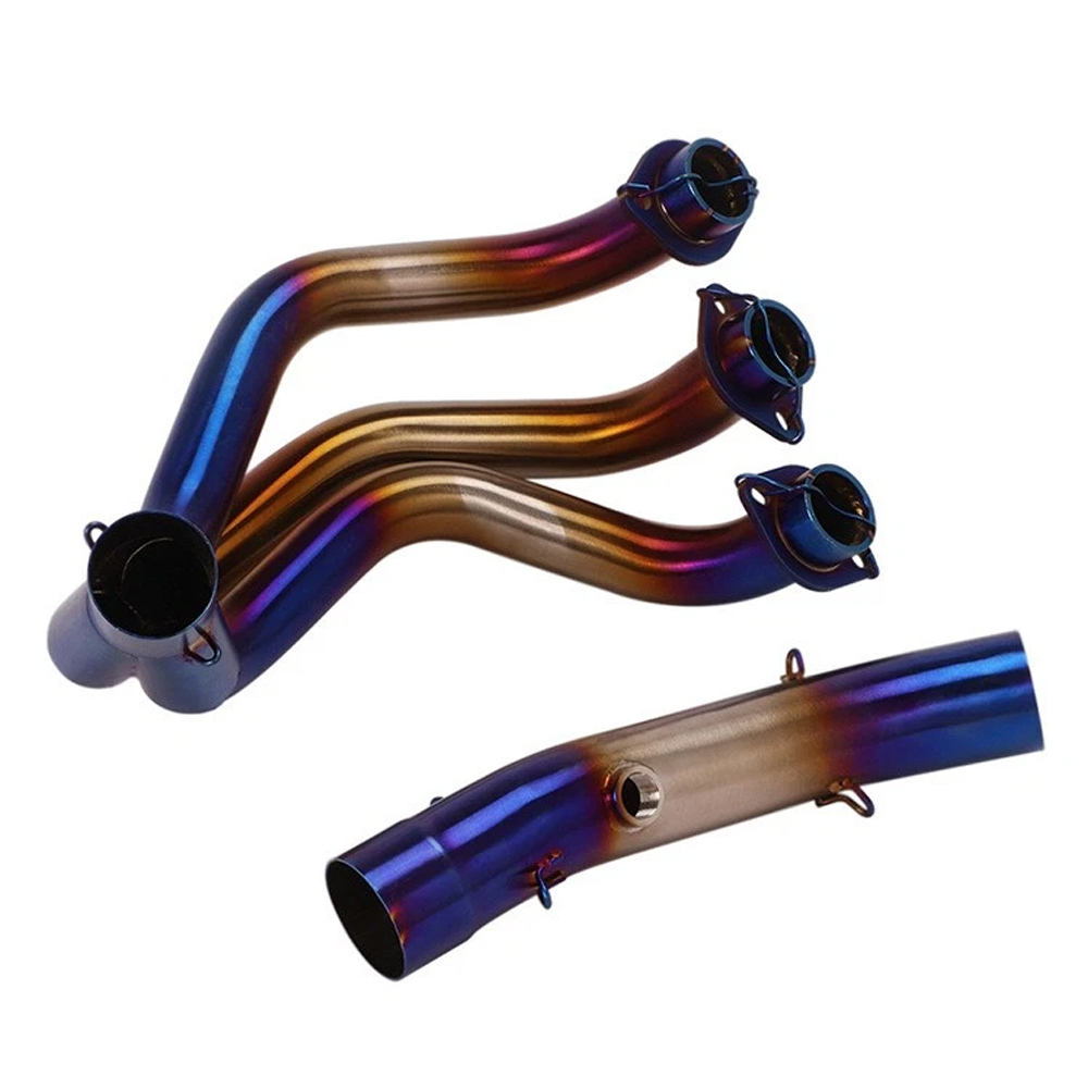 Full System For Yamaha MT-09 FZ09 2014-2020 Blue Muffler Exhaust Front Link Pipe - Image 3
