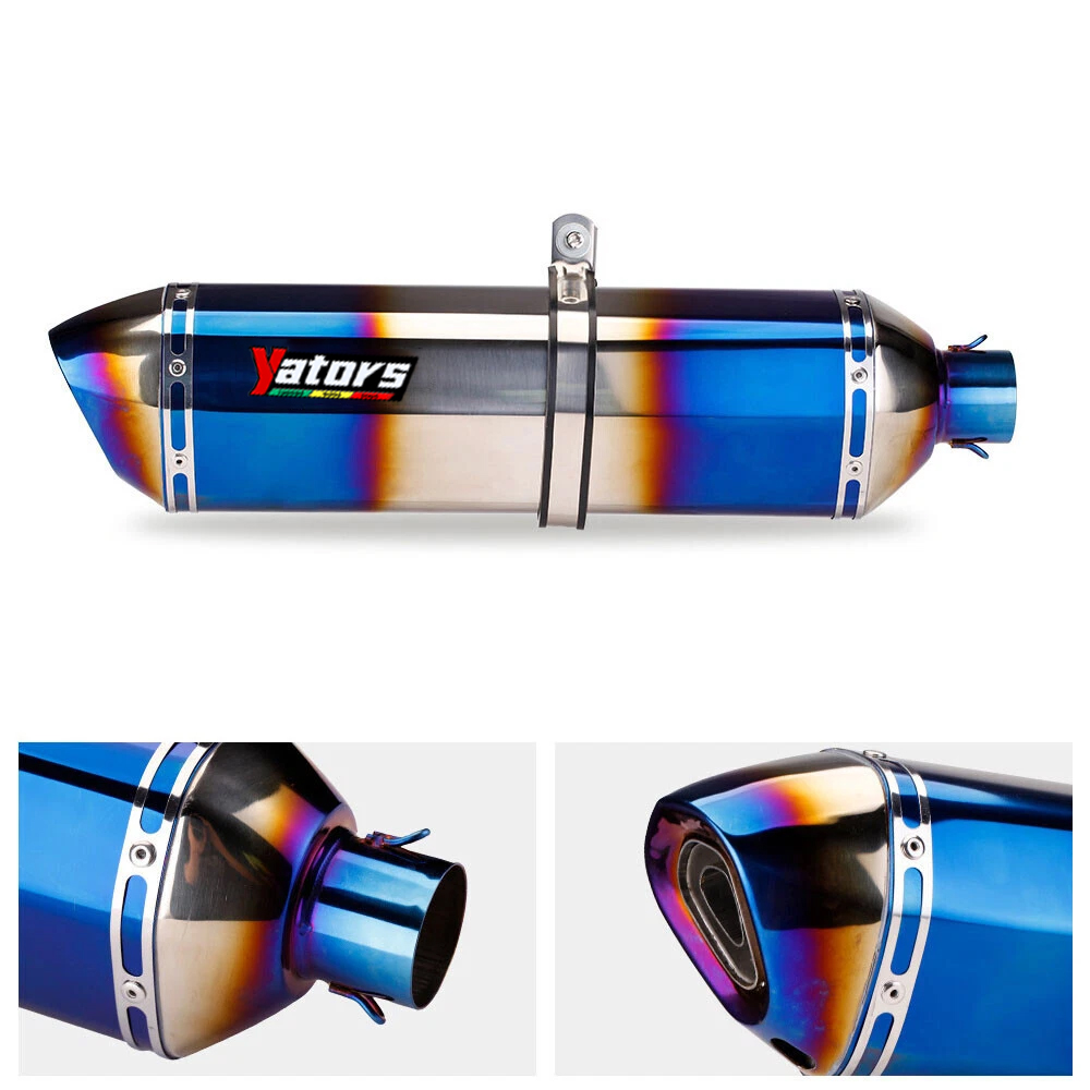 Full System For Yamaha MT-09 FZ09 2021-2024 Blue Muffler Exhaust Front Link Pipe - Image 3
