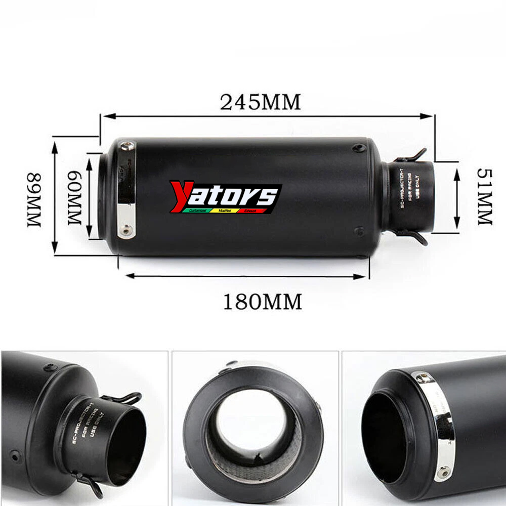 Whole System For Yamaha MT-09 FZ-09 2021-2024 Black Muffler Exhaust Header Pipe - Image 2