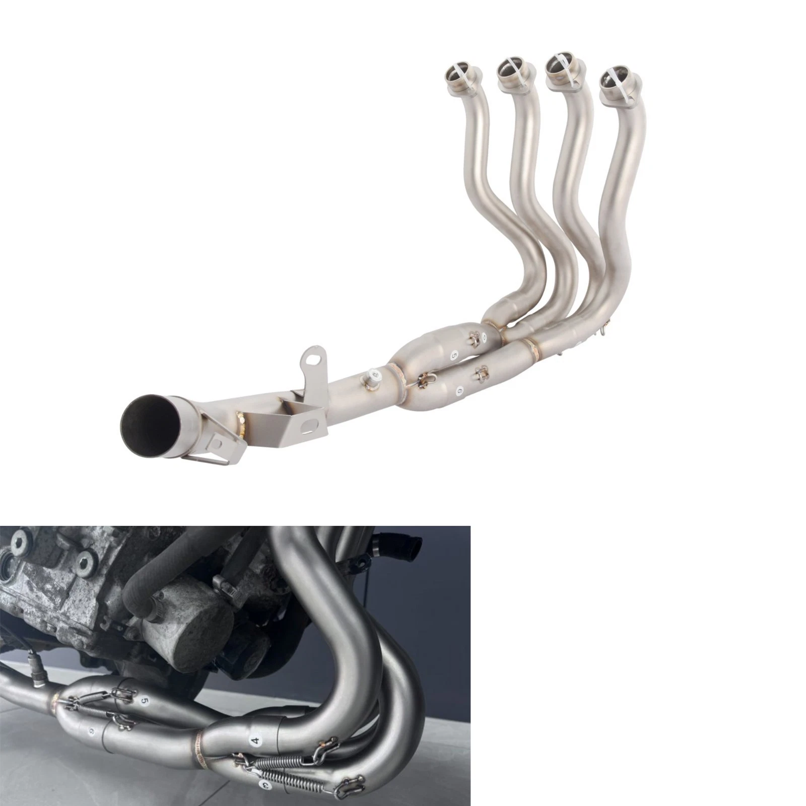 For Suzuki GSXR600 GSXR750 2011-2025 Exhaust System Header Front Link Pipe - Image 9