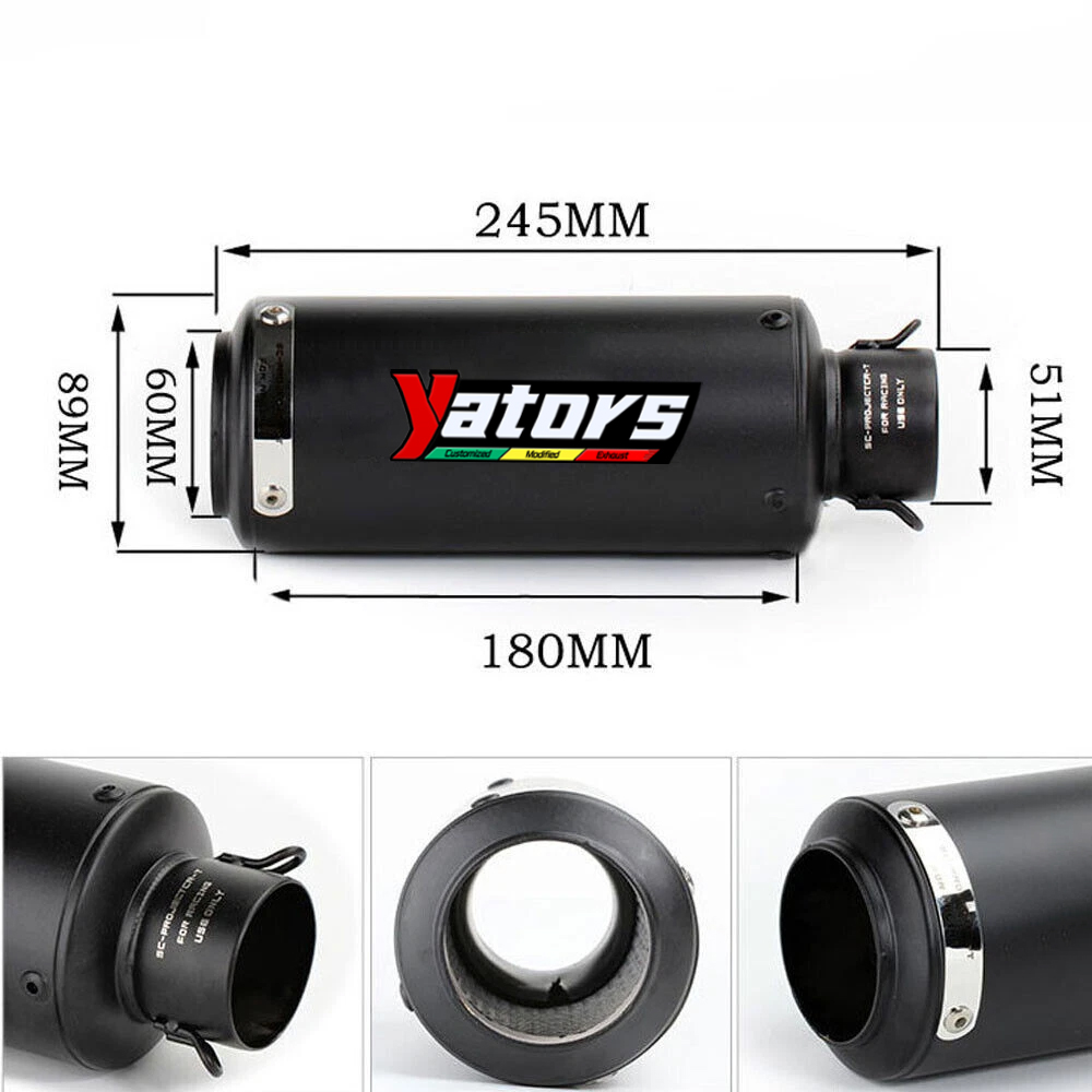 Full System for Yamaha YZF R1 2015-2023 MT-10 Exhaust Header Pipe Black Muffler - Image 2