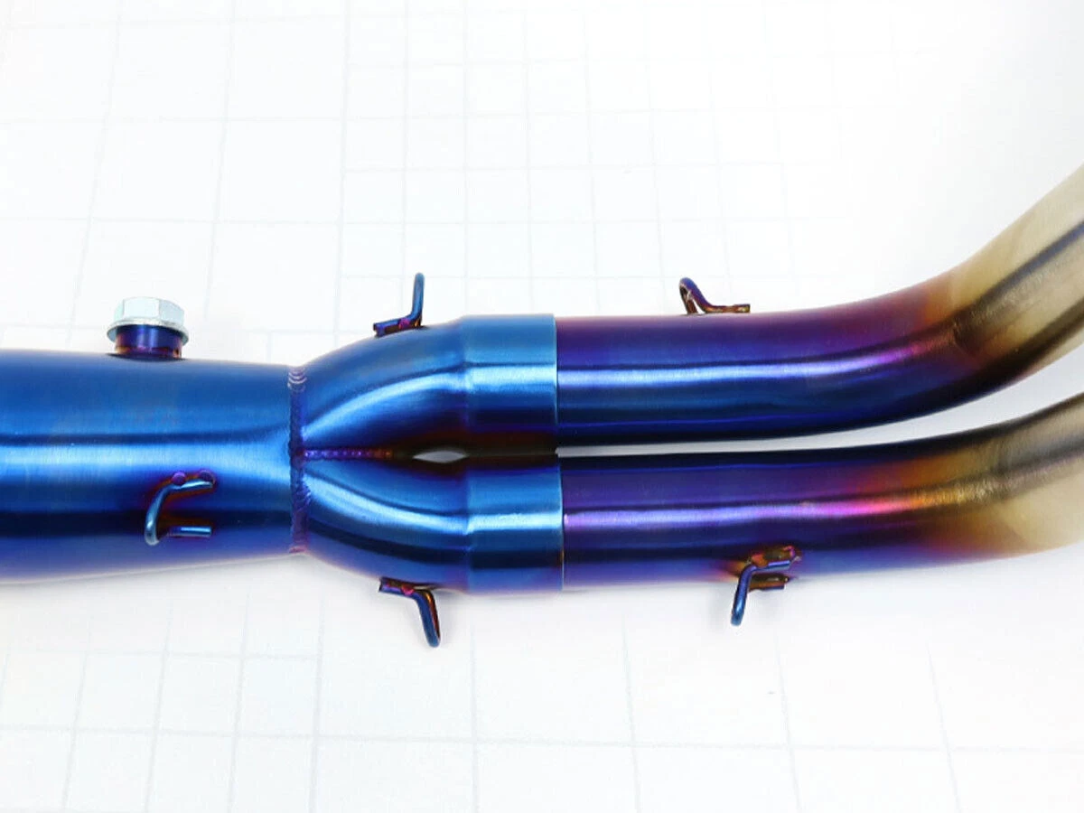 For Yamaha MT07 FZ07 Full Exhaust System Header Pipe Front Mid Pipe Slip On 2 in - Image 3