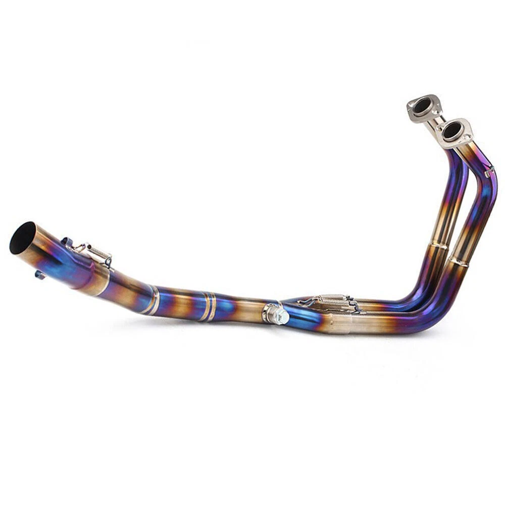 FOR Kawasaki NINJA400 2017-2022 Exhaust System Front Header Link Pipe Titanium - Image 2