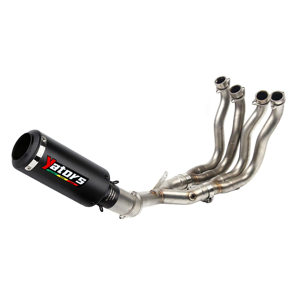 Full System for Yamaha YZF R1 2015-2023 MT-10 Exhaust Header Pipe Black Muffler