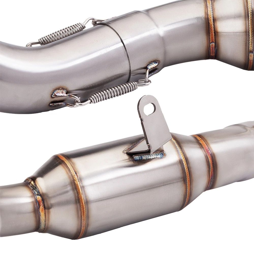 For Yamaha MT09 XSR900 2021-24 Modified System Exhaust Pipe Front Link Pipe 51mm - Image 4