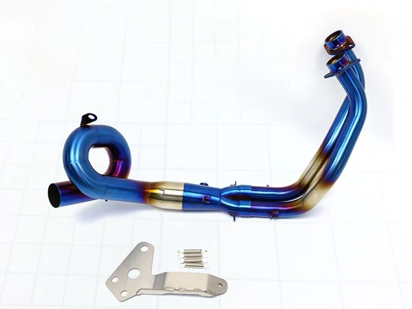 For Yamaha MT07 FZ07 Full Exhaust System Header Pipe Front Mid Pipe Slip On 2 in
