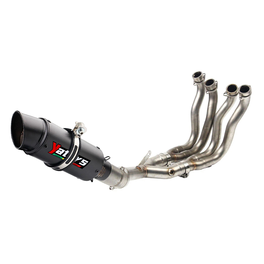 Full System for Yamaha YZF R1 2015-2023 MT-10 Exhaust Header Pipe Black Muffler